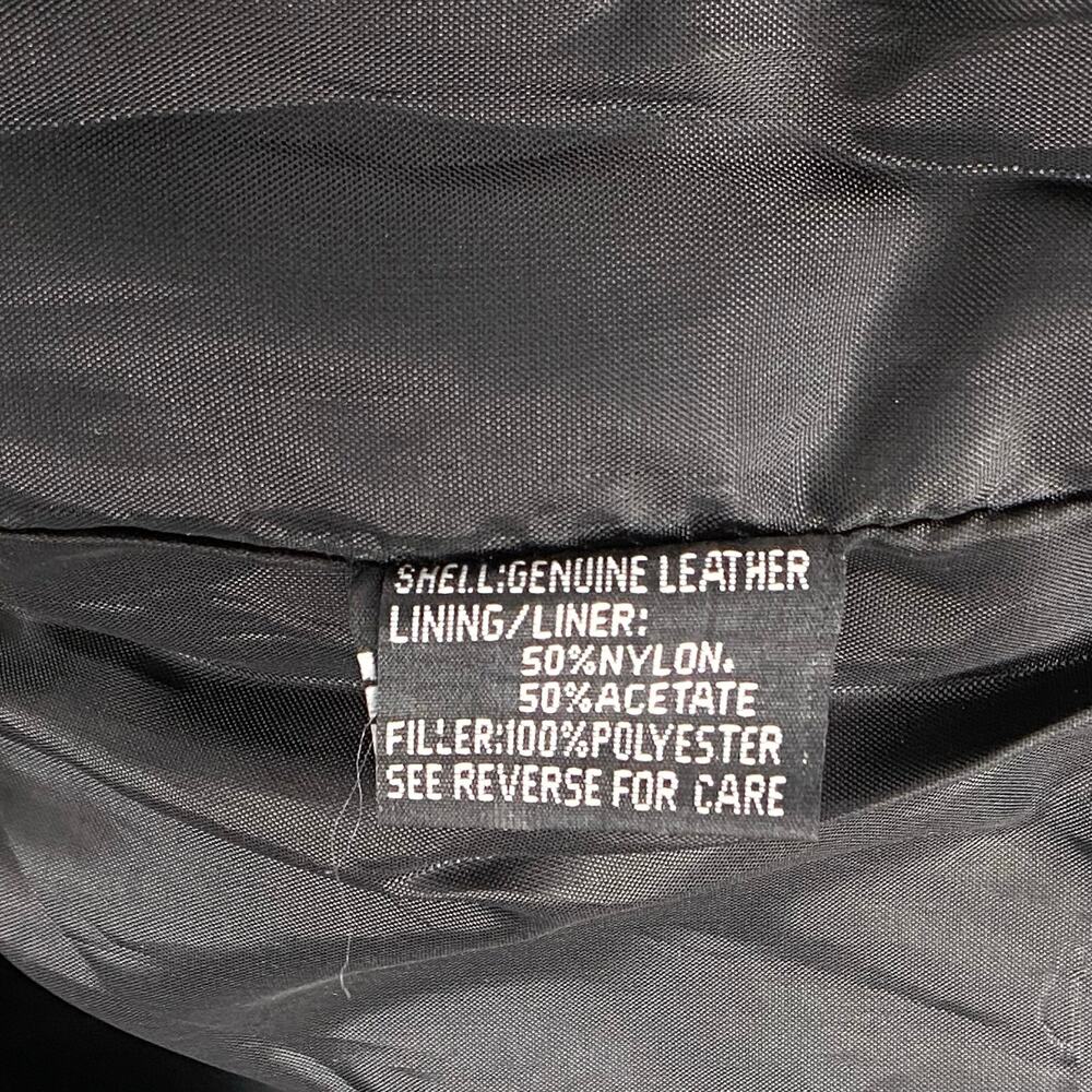 Silver Bike Genuine Leather Moto Jacket Women Sz XL Black Braiding - Picture 8 of 15